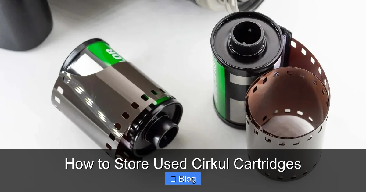 How to Store Used Cirkul Cartridges