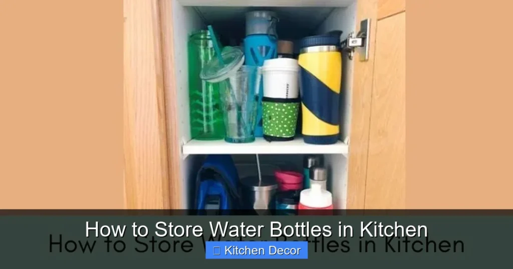 How to Store Water Bottles in Kitchen
