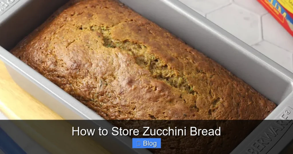 How to Store Zucchini Bread