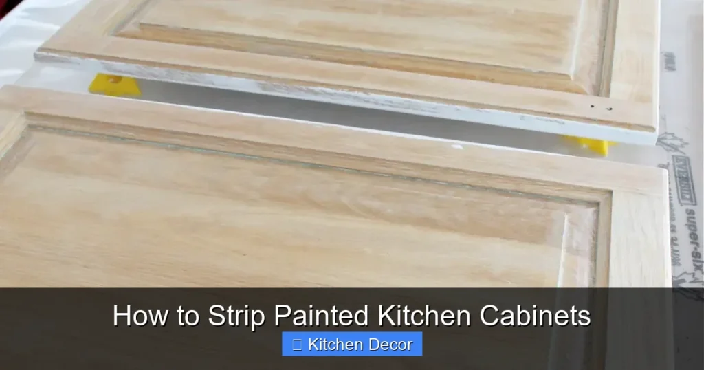 How to Strip Painted Kitchen Cabinets