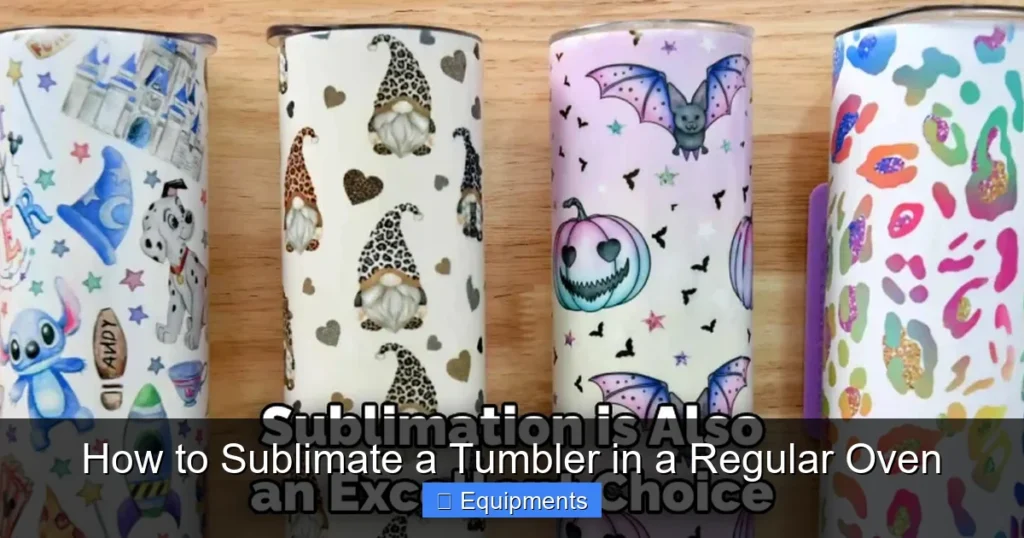 How to Sublimate a Tumbler in a Regular Oven