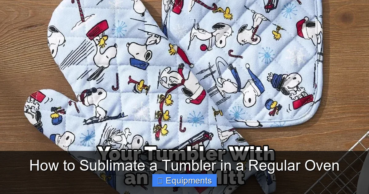 How to Sublimate a Tumbler in a Regular Oven