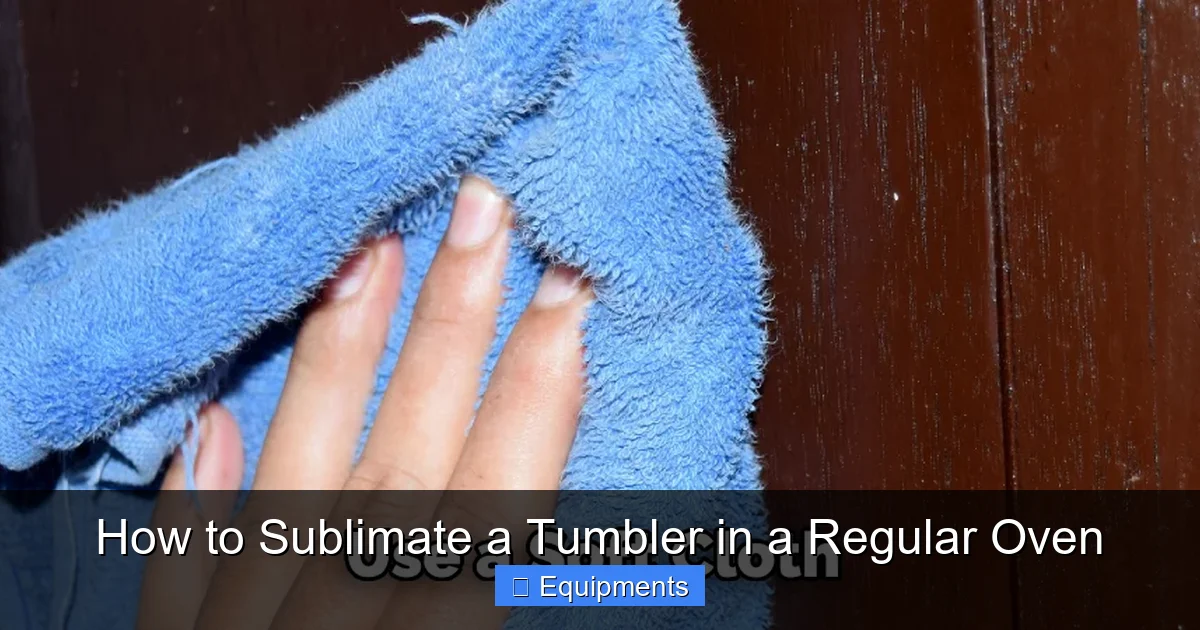 How to Sublimate a Tumbler in a Regular Oven