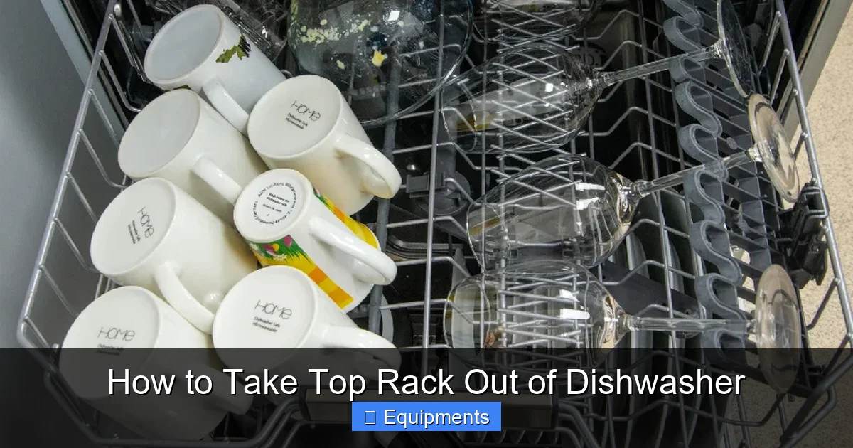How to Take Top Rack Out of Dishwasher