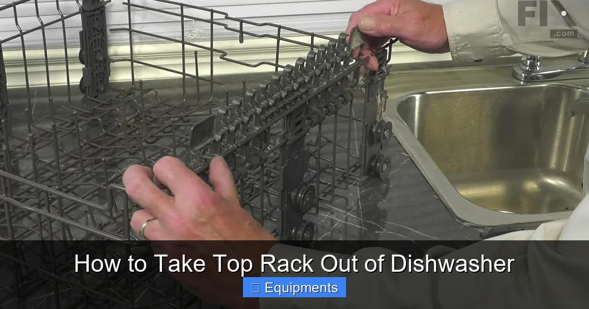 How to Take Top Rack Out of Dishwasher