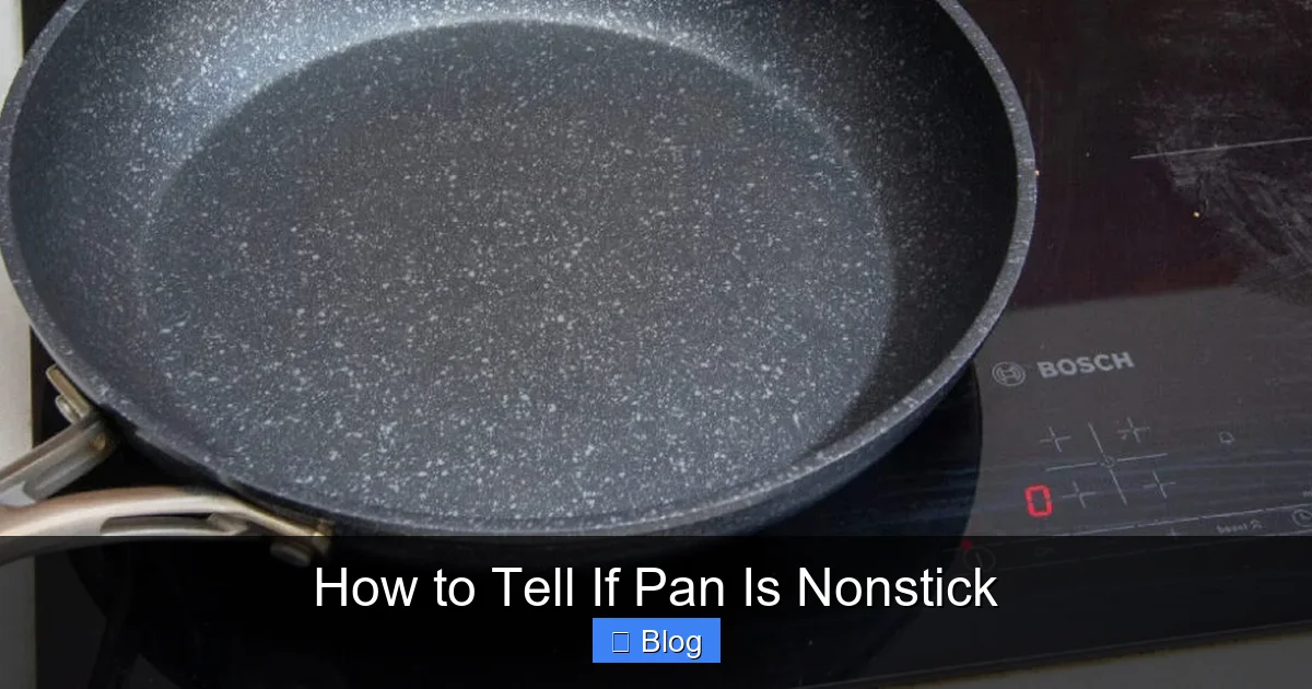 How to Tell If Pan Is Nonstick