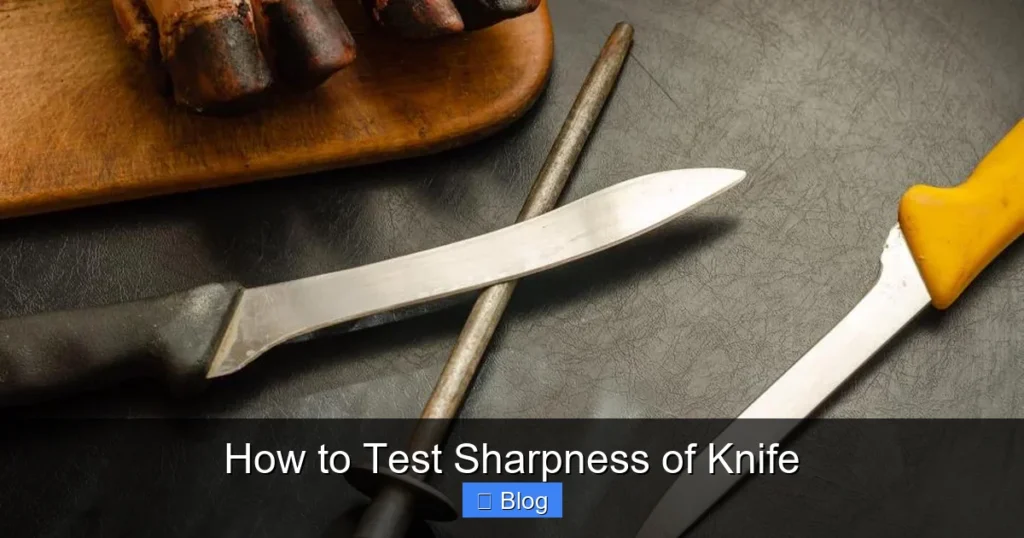 How to Test Sharpness of Knife
