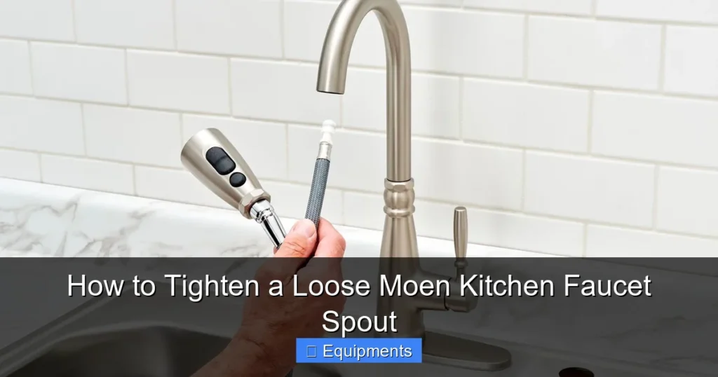 How to Tighten a Loose Moen Kitchen Faucet Spout