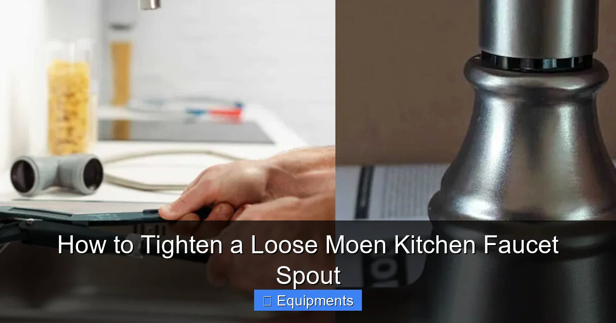 How to Tighten a Loose Moen Kitchen Faucet Spout