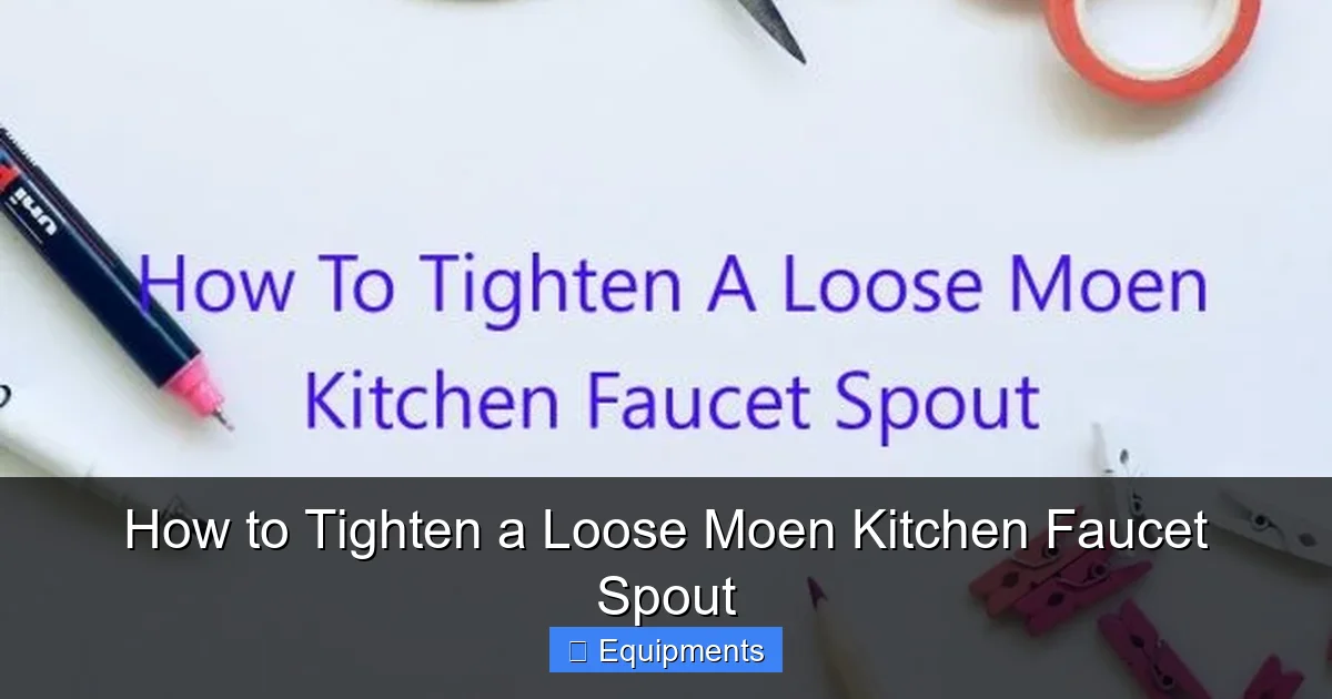 How to Tighten a Loose Moen Kitchen Faucet Spout
