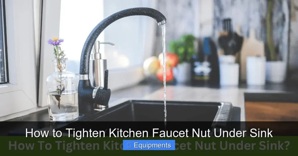 How to Tighten Kitchen Faucet Nut Under Sink