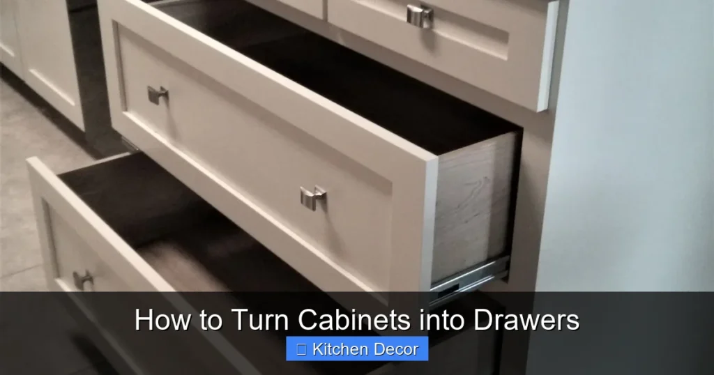 How to Turn Cabinets into Drawers