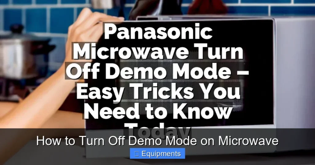 How to Turn Off Demo Mode on Microwave