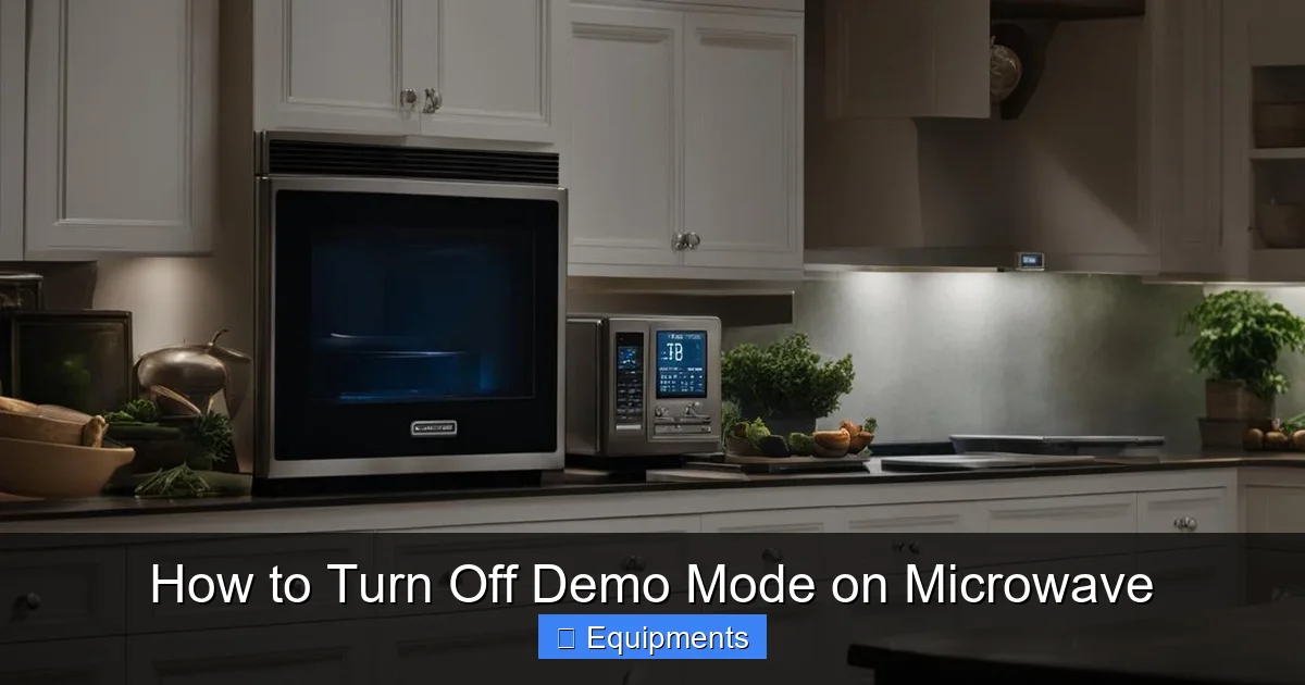 How to Turn Off Demo Mode on Microwave