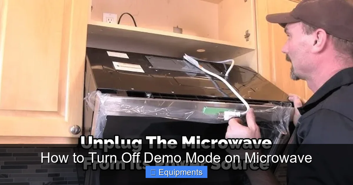 How to Turn Off Demo Mode on Microwave