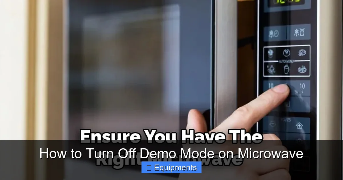 How to Turn Off Demo Mode on Microwave