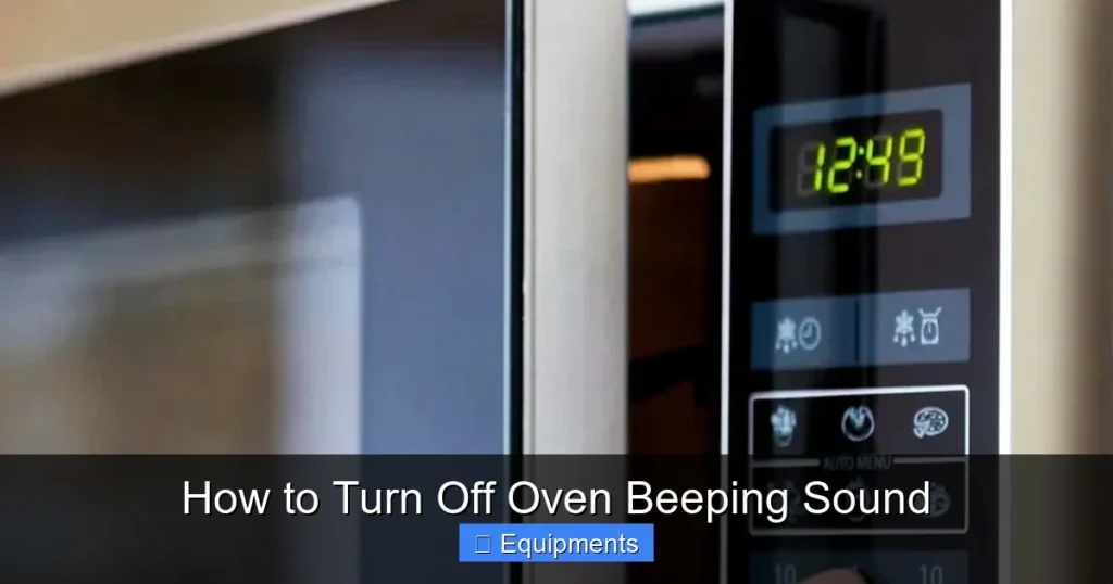 How to Turn Off Oven Beeping Sound