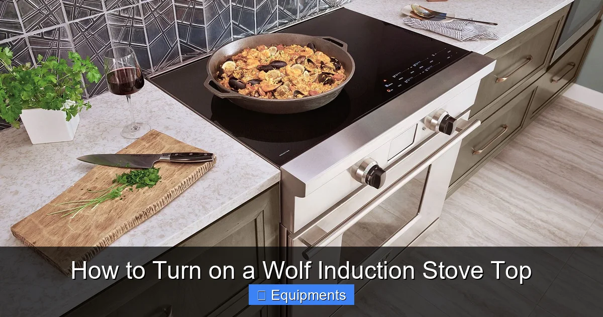 How to Turn on a Wolf Induction Stove Top