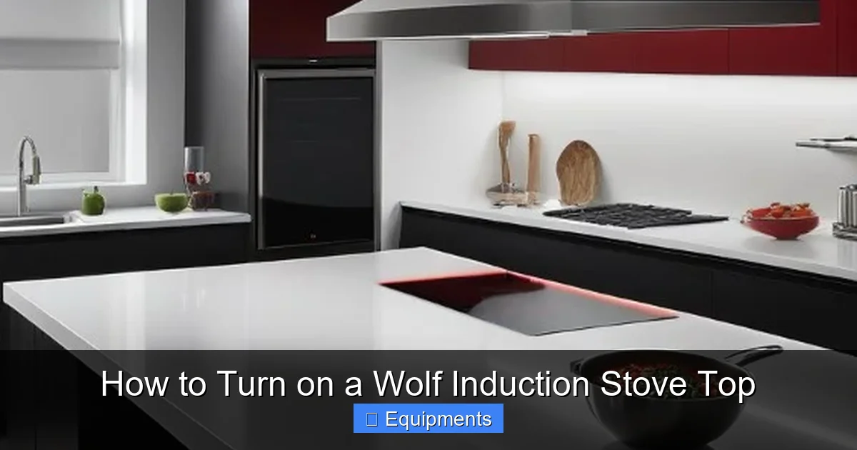 How to Turn on a Wolf Induction Stove Top