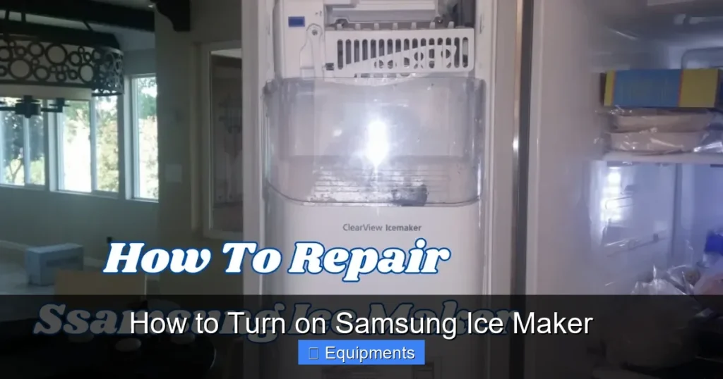 How to Turn on Samsung Ice Maker