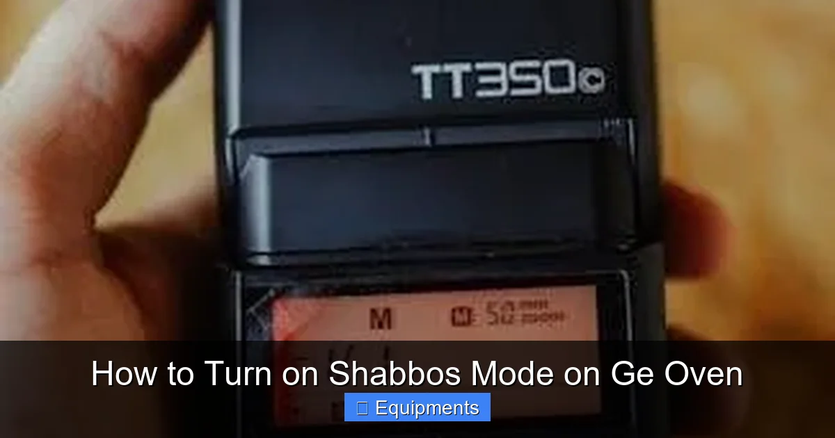 How to Turn on Shabbos Mode on Ge Oven