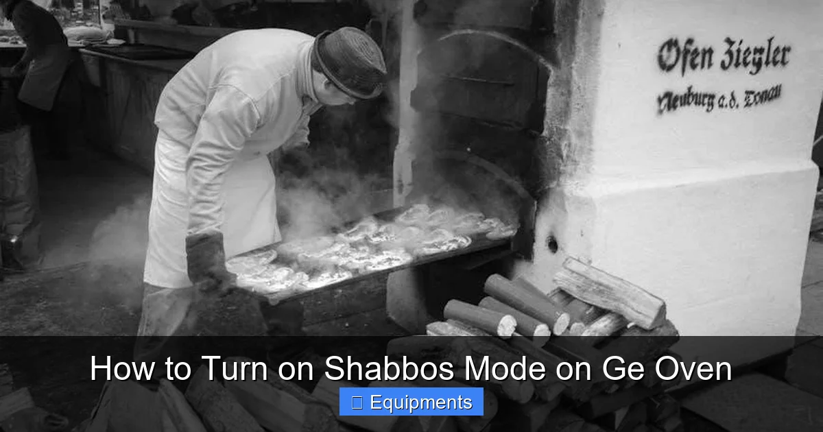 How to Turn on Shabbos Mode on Ge Oven