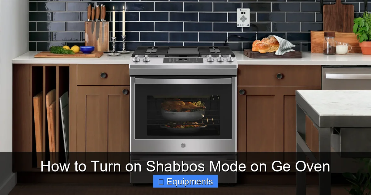 How to Turn on Shabbos Mode on Ge Oven