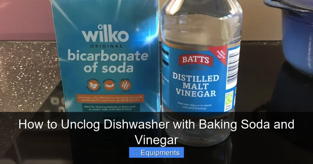 How to Unclog Dishwasher with Baking Soda and Vinegar