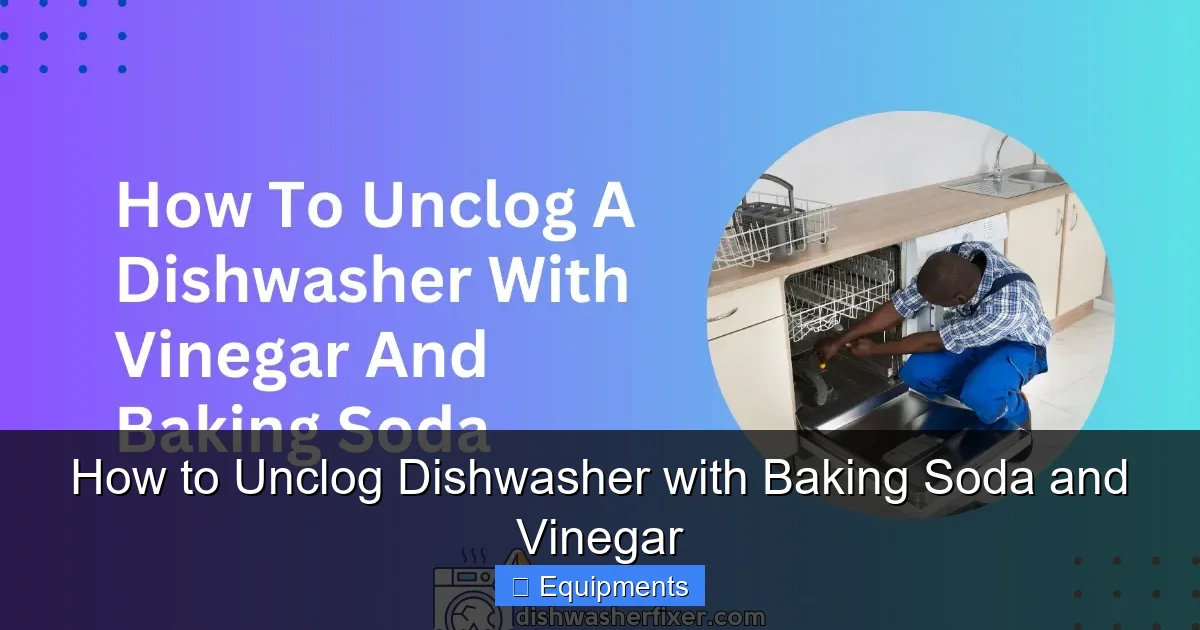 How to Unclog Dishwasher with Baking Soda and Vinegar
