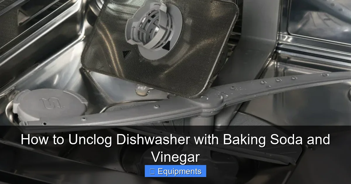 How to Unclog Dishwasher with Baking Soda and Vinegar
