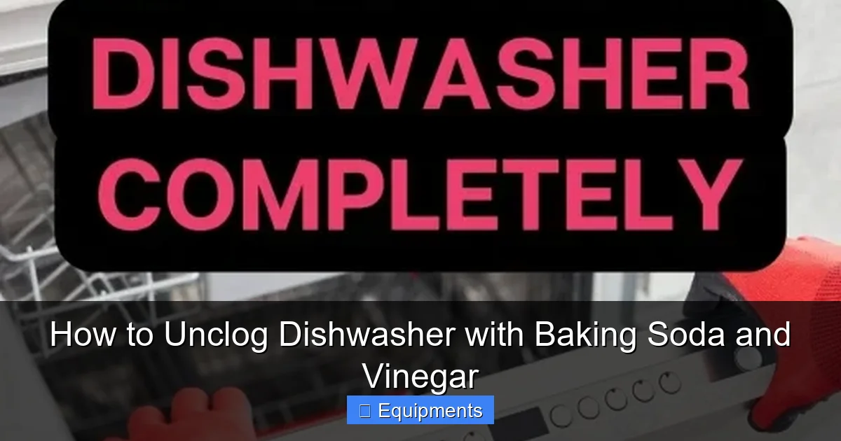 How to Unclog Dishwasher with Baking Soda and Vinegar