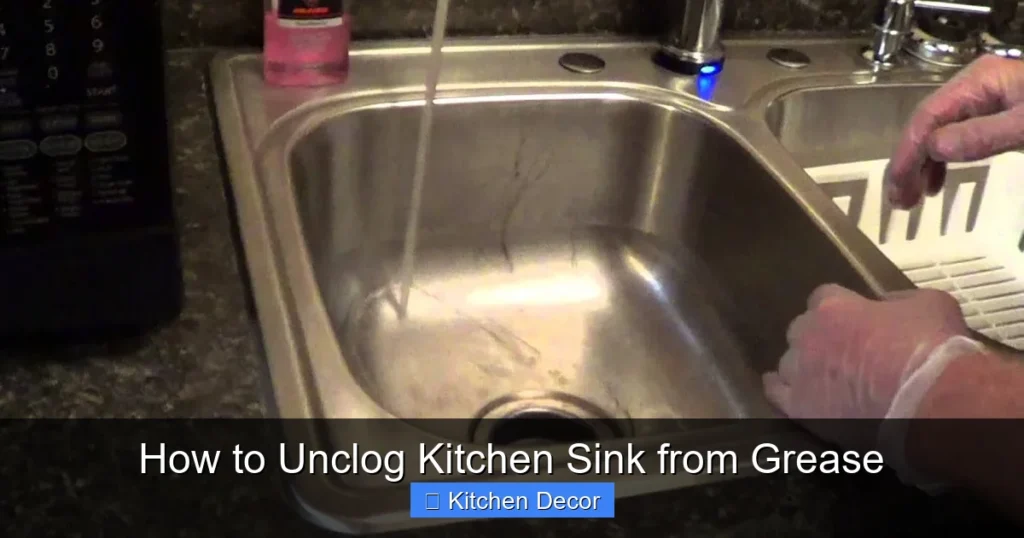 How to Unclog Kitchen Sink from Grease