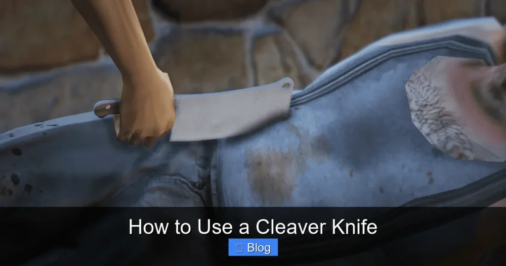 How to Use a Cleaver Knife