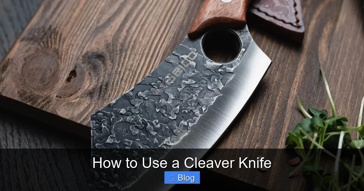 How to Use a Cleaver Knife