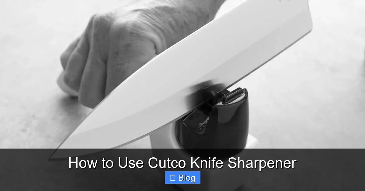 How to Use Cutco Knife Sharpener