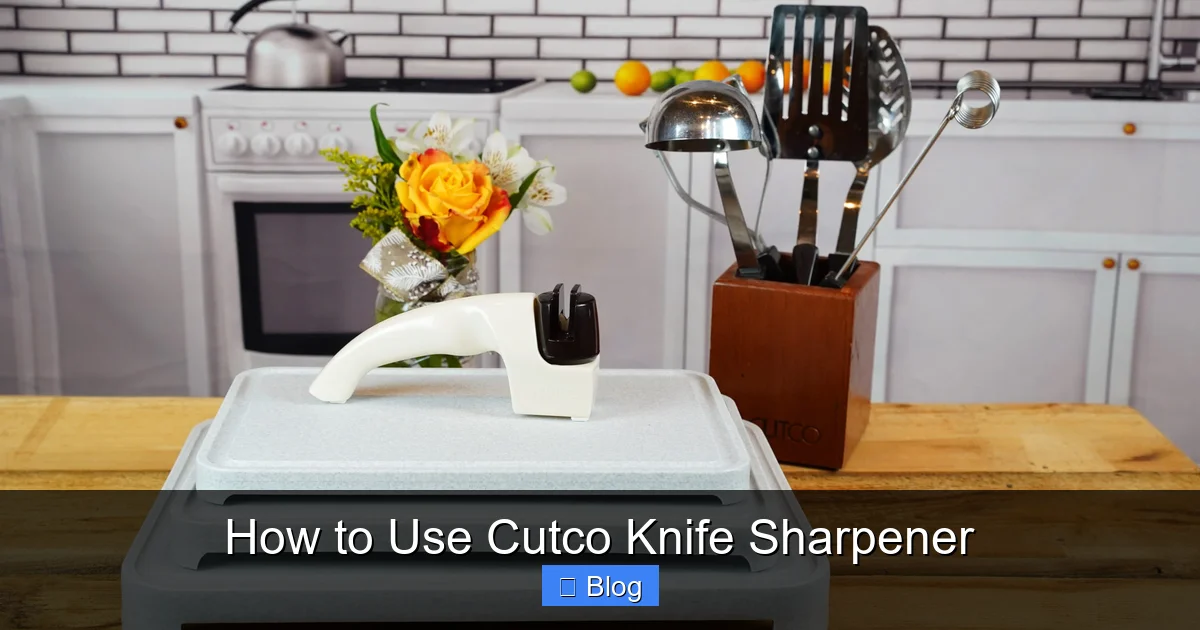 How to Use Cutco Knife Sharpener