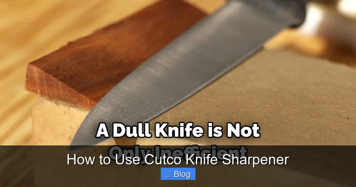 How to Use Cutco Knife Sharpener
