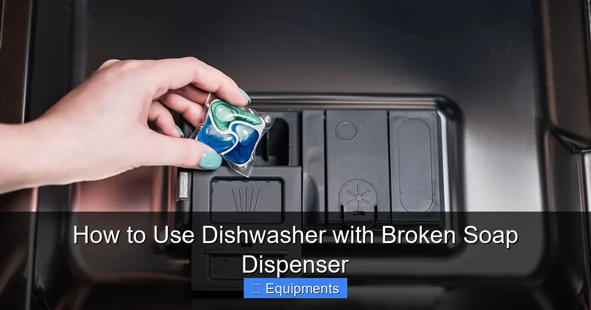How to Use Dishwasher with Broken Soap Dispenser