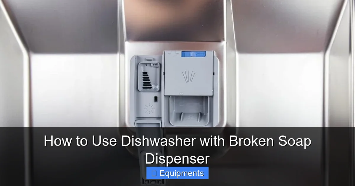 How to Use Dishwasher with Broken Soap Dispenser
