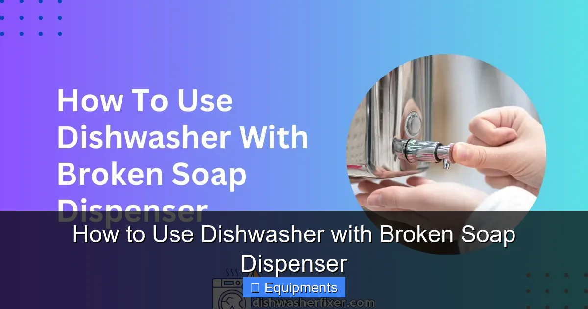 How to Use Dishwasher with Broken Soap Dispenser