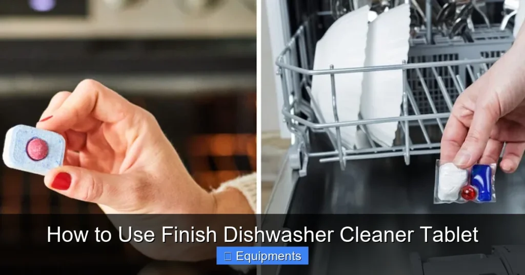 How to Use Finish Dishwasher Cleaner Tablet