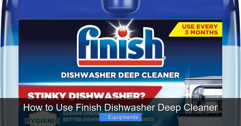 How to Use Finish Dishwasher Deep Cleaner