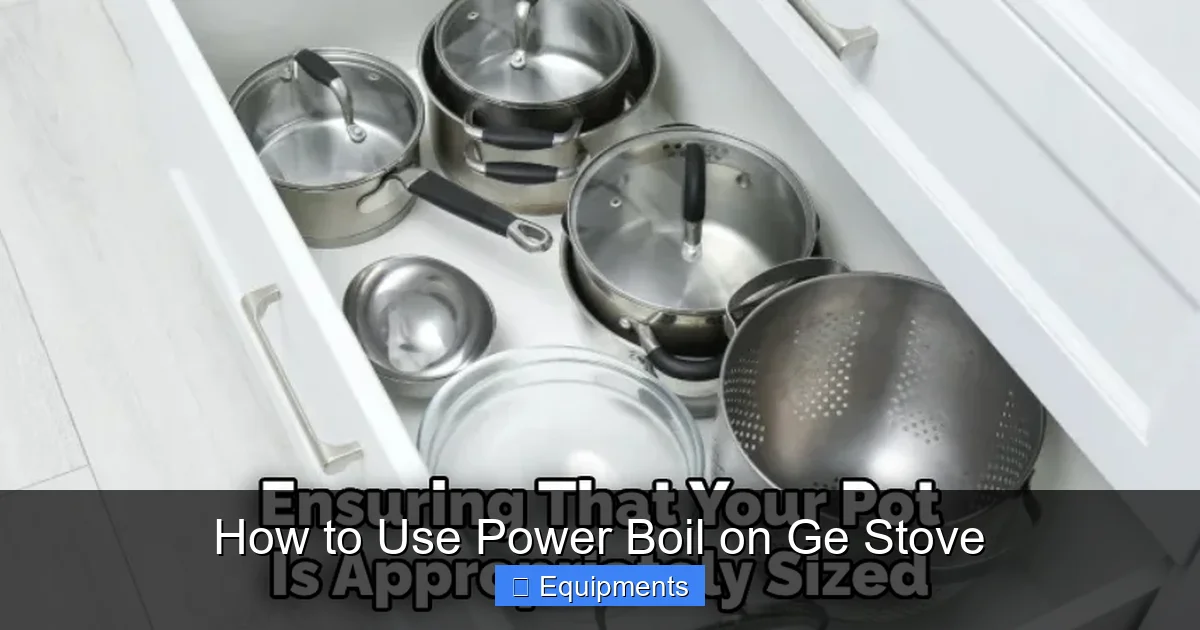 How to Use Power Boil on Ge Stove