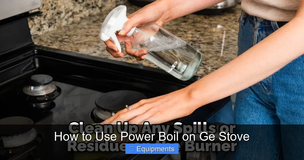 How to Use Power Boil on Ge Stove