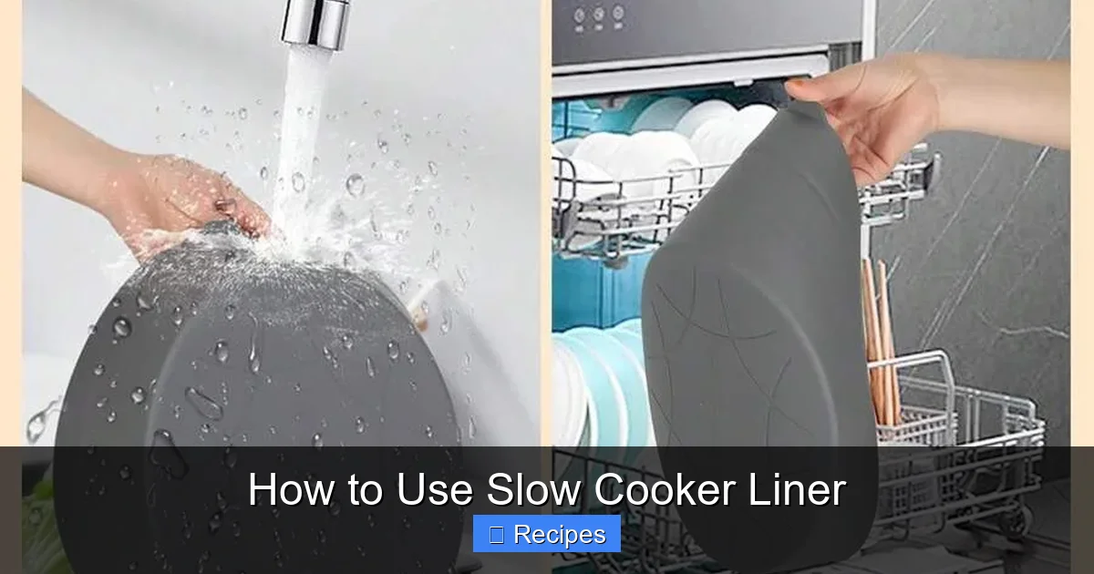 How to Use Slow Cooker Liner