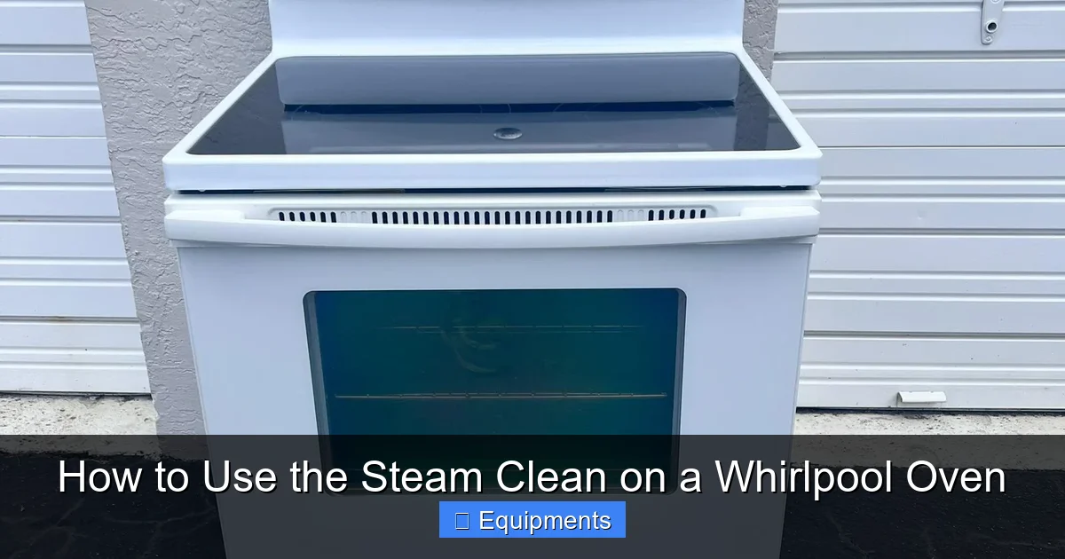 How to Use the Steam Clean on a Whirlpool Oven
