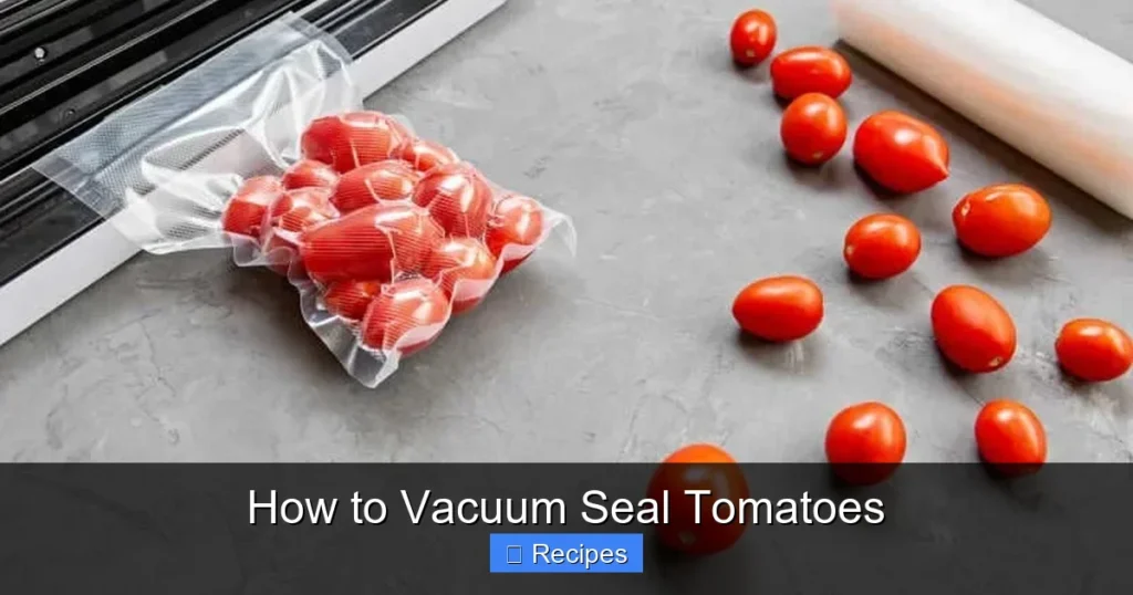 How to Vacuum Seal Tomatoes