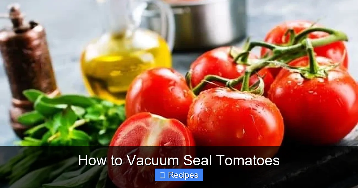How to Vacuum Seal Tomatoes