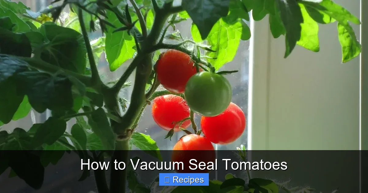 How to Vacuum Seal Tomatoes