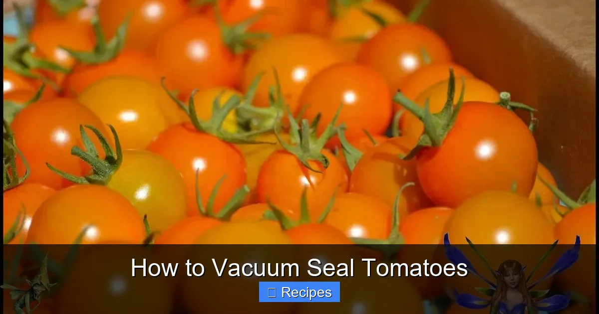 How to Vacuum Seal Tomatoes